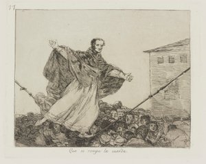 Que se rompe la cuerda (Que la corde se casse), pl. 77 de la série Los desastres de la guerra (Les Désastres de la guerre)