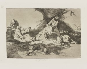 Se aprovechan. (Ils en profitent.), pl. 16 de la série Los desastres de la guerra (Les Désastres de la guerre) - Francisco de Goya