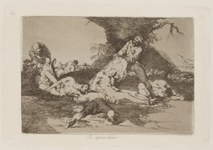 Se aprovechan (Ils en profitent), pl. 16 de la série Los desastres de la guerra - Francisco de Goya