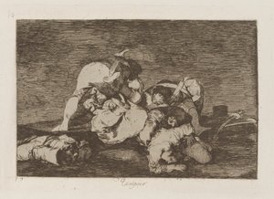 Tampoco, pl. 10 de la série Los desastres de la guerra - Francisco de Goya