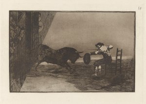 Temeridad de Martincho en la plaza de Zaragoza, Planche 18 de La tauromaquia - Francisco de Goya