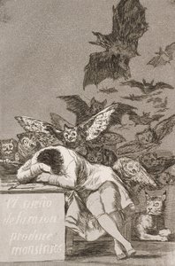 Le sommeil de la raison produit des monstres (No. 43), de Los Caprichos