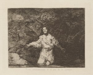 Tristes pressentiments de ce qui va arriver, pl. 1 de la série Les désastres de la guerre - Francisco de Goya