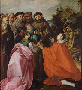 Guérison de Saint Bonaventure par Saint François d