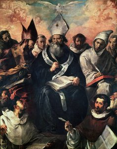 Saint Basile dictant sa doctrine
