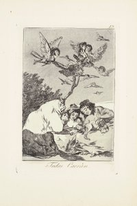 Tous tomberont (Todos Caeràn) Planche 19 de : Los Caprichos - Francisco Jose de Goya y Lucientes