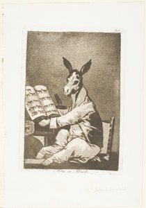 Et ainsi était son grand-père, planche 39 de Los Caprichos - Francisco Jose de Goya y Lucientes
