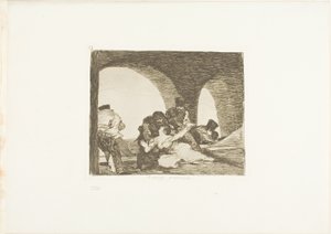 Amer de se présenter, planche 13 de Les Désastres de la guerre - Francisco Jose de Goya y Lucientes