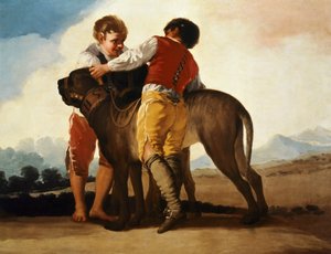 Garçons avec un mâtin, c.1786