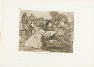Spectacle du charlatan, planche 75 des Désastres de la guerre