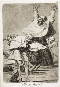 Il est temps, 1797-1799. Planche 80 de « Los Caprichos », gravure, aquatinte brunie, pointe sèche et burin. Romantisme. Gravure. Espagne. Madrid. Bibliothèque nationale - Francisco Jose de Goya y Lucientes