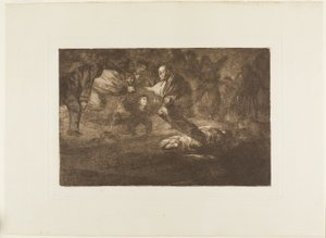 Dieu les crée et ils se rejoignent, planche 18 de Los Proverbios - Francisco Jose de Goya y Lucientes