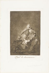 Comment ils la plument, planche 21 de Los Caprichos - Francisco Jose de Goya y Lucientes