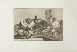 Réjouis-toi, Carnaval, car demain tu seras cendres, planche 14 de Los Proverbios - Francisco Jose de Goya y Lucientes