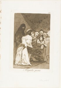 Avalez-le, chien, planche 58 de Los Caprichos - Francisco Jose de Goya y Lucientes