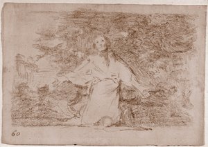 Les désastres de la guerre : Tristes pressentiments de ce qui va arriver (dessin préparatoire) - Francisco de Goya