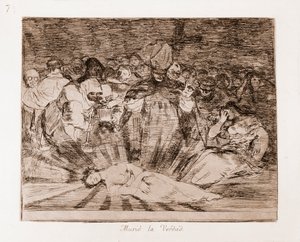Les désastres de la guerre : La vérité est morte (gravure d