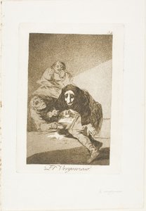 Le honteux, planche 54 de Los Caprichos - Francisco Jose de Goya y Lucientes