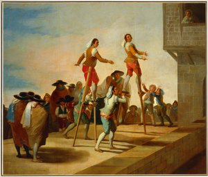 Les échassesCarton pour une tapisserie au Prado ... (peinture sur toile)