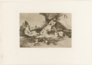Ils les utilisent, planche 16 des Désastres de la guerre - Francisco Jose de Goya y Lucientes