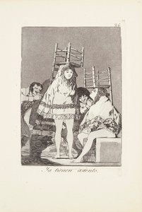 Ils ont déjà un siège (Ya tienen asiento) Planche 26 de: Los Caprichos