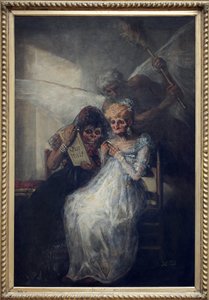 Le Temps, dit Les Vieilles. Peinture de Francisco de Goya y Lucientes (1746-1828), vers 1808-1812, art espagnol début 19e siècle. Musée des Beaux-Arts de Lille. - Francisco de Goya