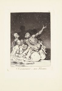 Quand le jour se lèvera, nous partirons (Si amanece; nos vamos) Planche 71 de: Los Caprichos - Francisco Jose de Goya y Lucientes