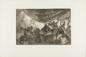 Sans se recommander ni à Dieu ni au diable, planche 15 de Los Proverbios - Francisco Jose de Goya y Lucientes