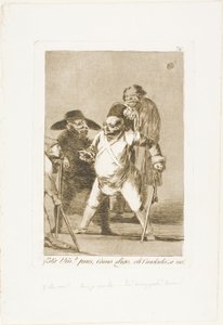 Vous comprenez ? ... bien, comme je dis... eh ! Attention ! sinon..., planche 76 de Los Caprichos