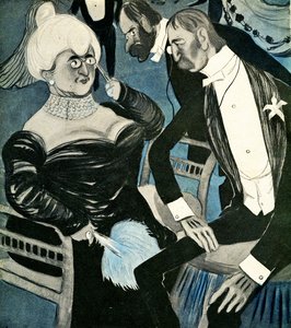Un Anglais demande à une Française de danser, 1905 - Francisco Sancha y Lengo