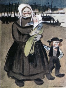La Famine en Bretagne, illustration d