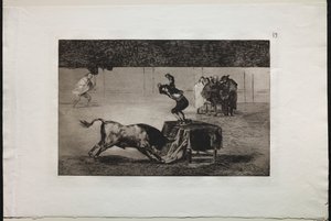 Corridas : Une autre folie de lui dans la même arène - Francisco de Goya
