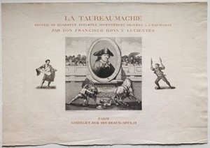 Corridas : Page de titre - Francisco de Goya