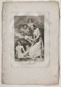 Caprichos : Souffle, 1799 - Francisco de Goya