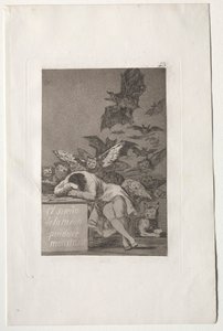 Caprichos : Le sommeil de la raison engendre des monstres - Francisco de Goya