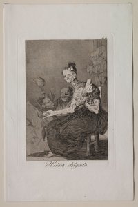 Caprichos : Ils filent finement - Francisco de Goya