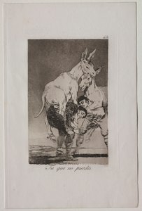 Caprichos : Toi qui ne peux pas - Francisco de Goya