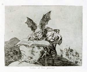Contre le bien commun. Planche 71 de Les Désastres de la guerre, 1810-1820 - Francisco de Goya