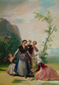 Les Fillettes aux fleurs ou Printemps - Francisco de Goya