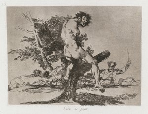 Les Désastres de la Guerre : Pl. 37, Cela est pire, 1810-1813
