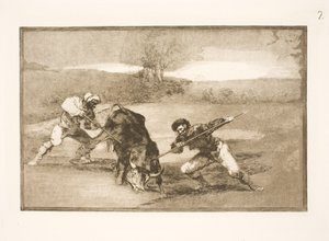 Une autre façon de chasser à pied - Francisco de Goya