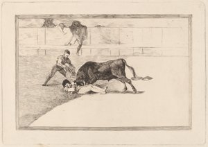 La desgraciada muerte de Pepe Illo en la plaza de Madrid - Francisco de Goya