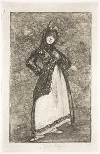 Maja contre un fond de démons - Francisco de Goya
