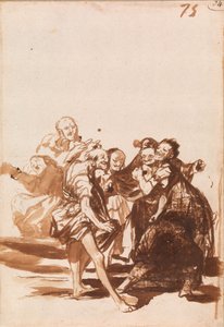 Vieilles personnes chantant et dansant - Francisco de Goya
