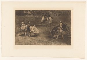 Picador plantant sa lance dans un taureau
La Tauromachie (série) - Francisco de Goya