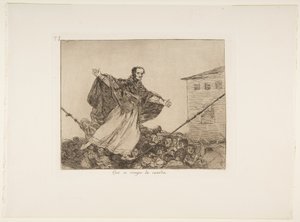 Que se rompe la cuerda (Que la corde se casse), Planche 77 de Los Desastres de la Guerra (Les Désastres de la guerre), après 1814-15, publié en 1863 - Francisco de Goya