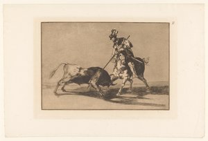Rodrigo Díaz de Vivar blesse un taureau (La Tauromachie)