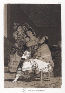 Elle le dépouille (Le descanona), planche 35 de Los Caprichos, vers 1797-98 - Francisco de Goya