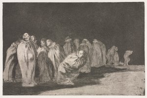 Les proverbes : Les hommes dans des sacs - Francisco de Goya