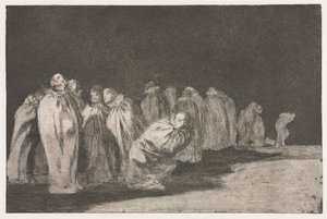 Les Proverbes : Les hommes en sacs - Francisco de Goya